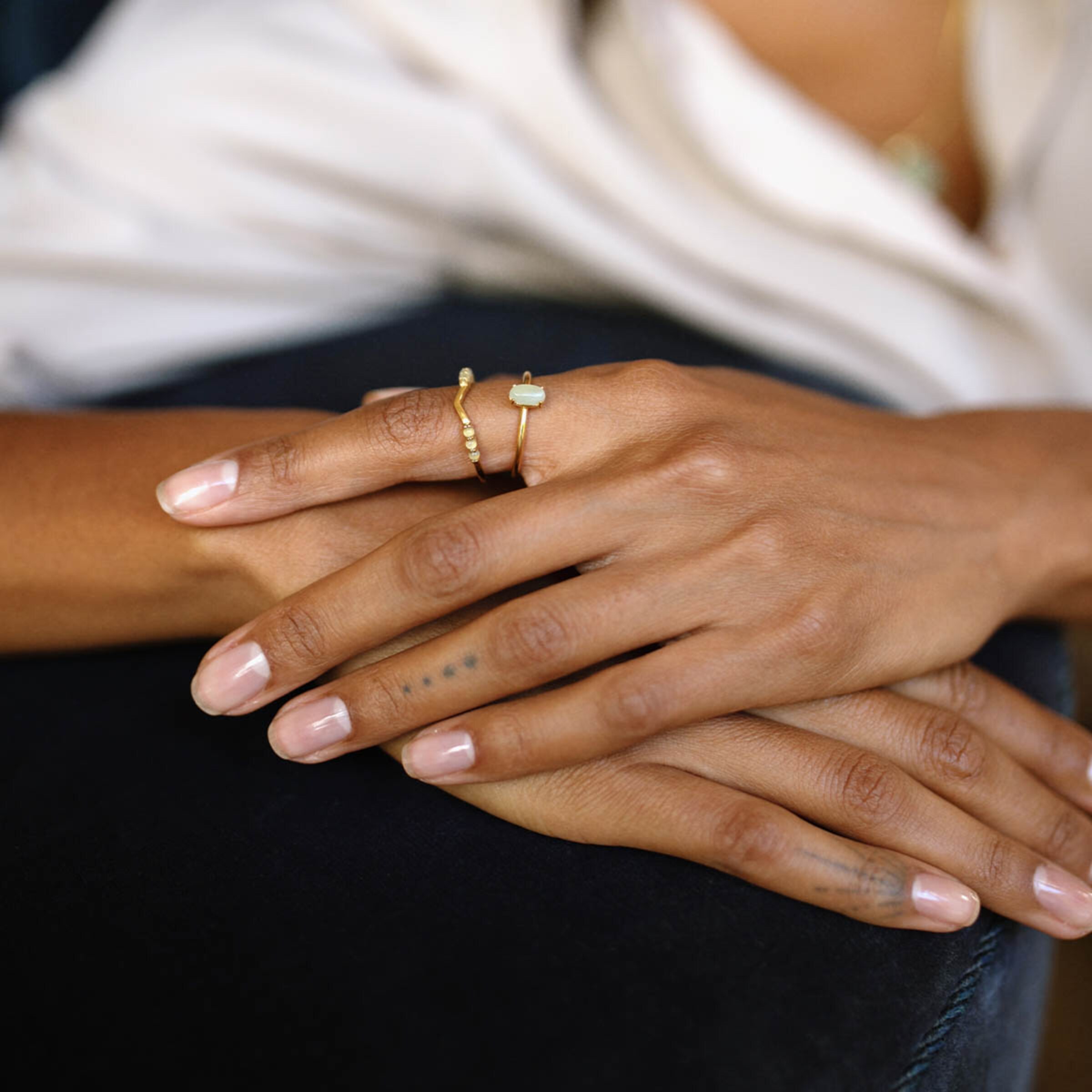 Bague Harmonie Pierre Or