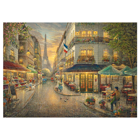 Holzpuzzle 1000 Teile, Paris Café