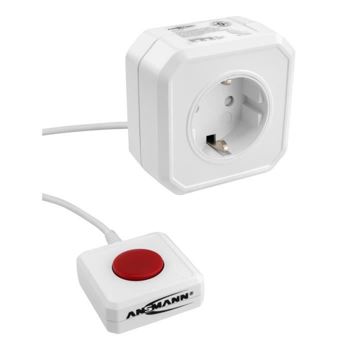 Toma de corriente - ANSMANN - AES3.2 Zero Watt - Ahorro de energía - Interruptor - Blanco