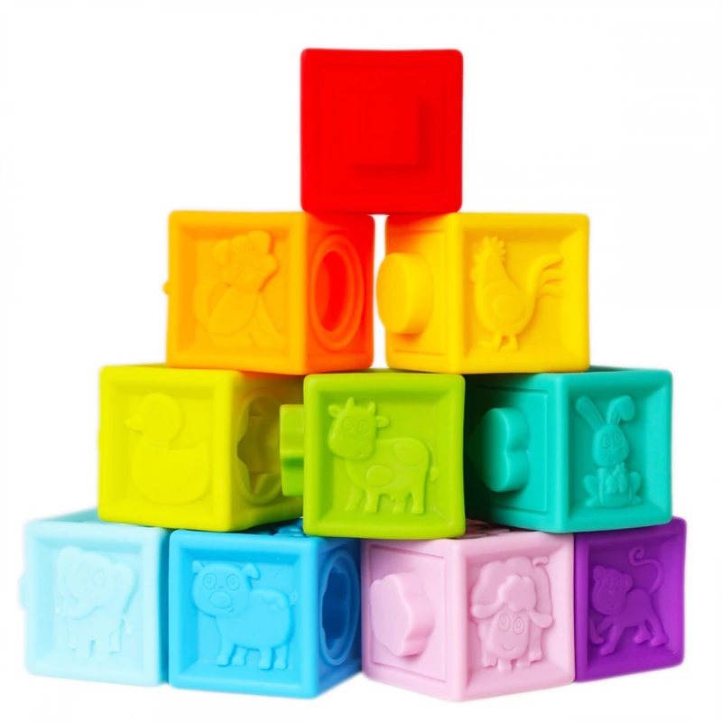 Bam-Bam gumijas bloki mīkstie sensorie bloki