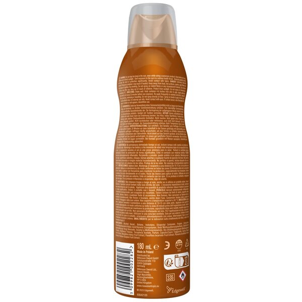 Hawaiian Tropic Glødende Beskyttelse SPF30 Tørr Olje Kontinuerlig Spray 180 ml