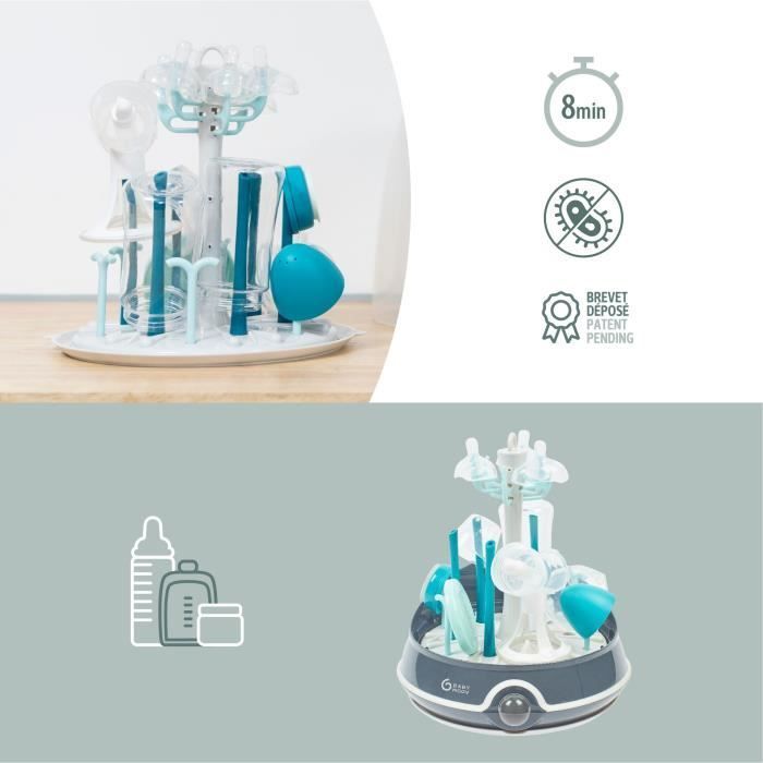BABYMOOV Turbo Steam(+) - 2-in-1, stoomflessensterilisator en flessenafvoer