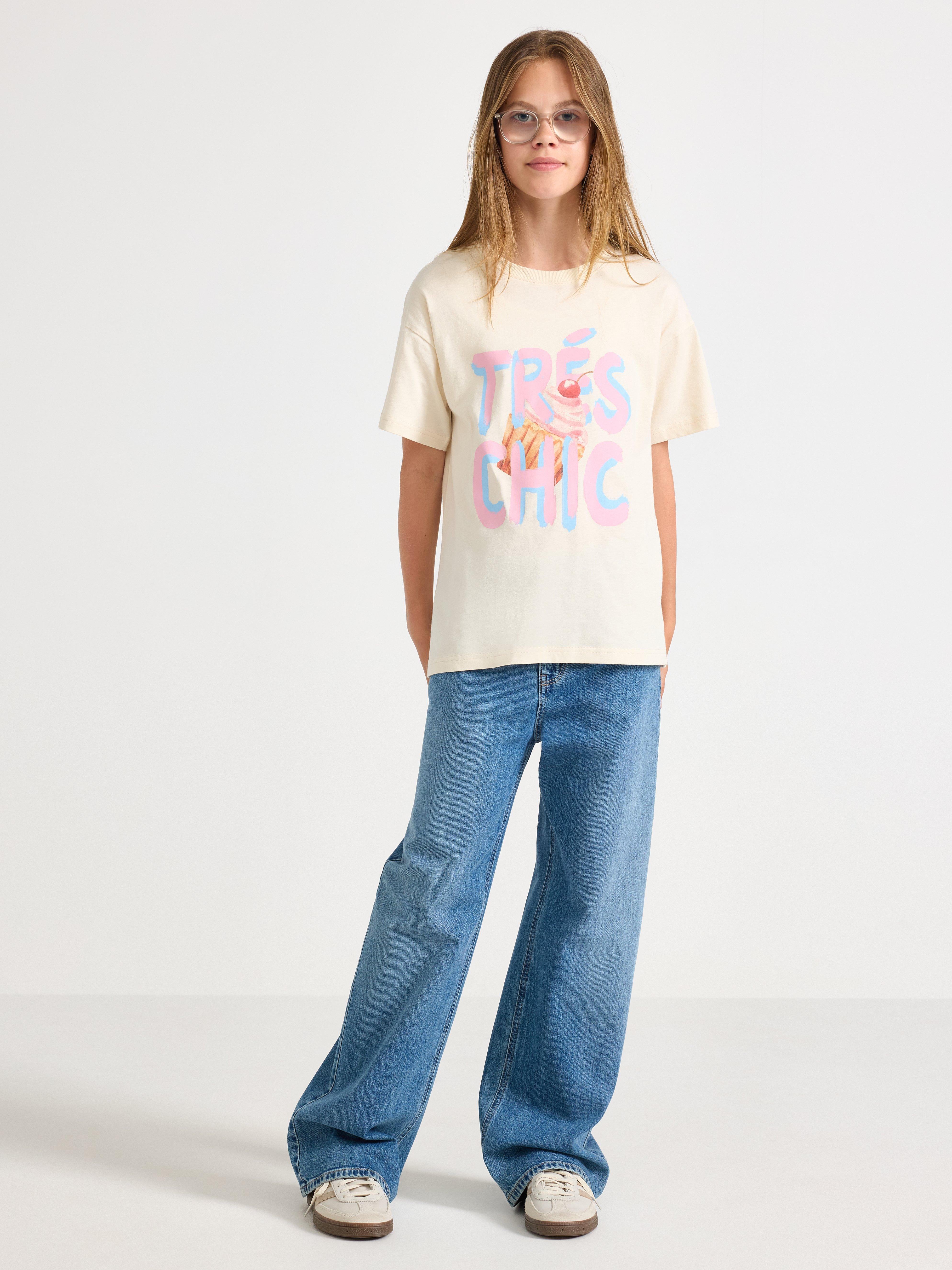 T-skjorte lys beige