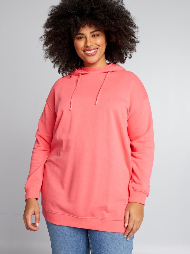 Lange hoodie - ROZE