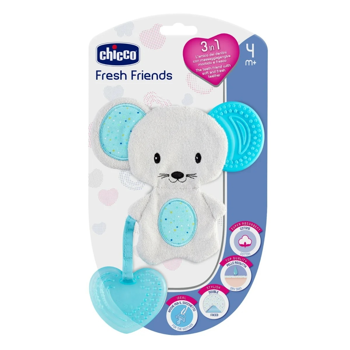 CHICCO Chicco Friends Blue Care Zahnfleischmassagegerät für die ersten Zähne