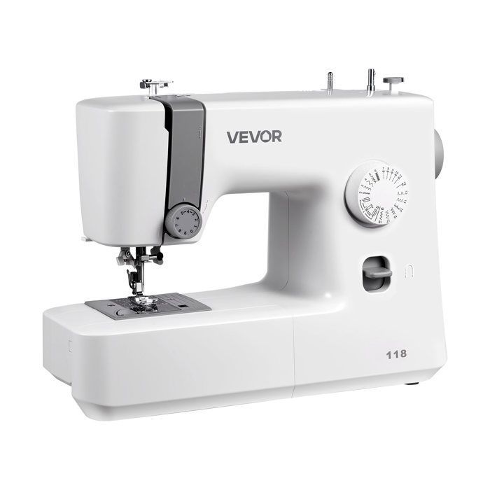 VEVOR Electric Sewing Machine with 18 Stitch Patterns - Simple Dial Control - Portable - Metal Inner Frame - for Home
