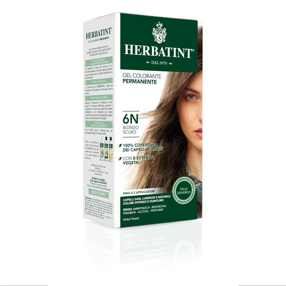 HERBATINT Herbatint Coloration Permanente Gel Cheveux 6N Blond Foncé 150 ml