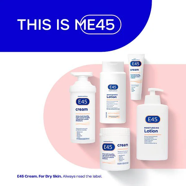 Crema hidratante E45 para piel seca 500 g