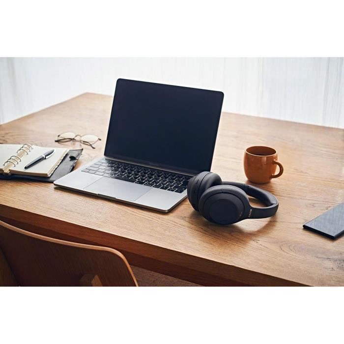 Auriculares Bluetooth - SONY - WH-1000XM4 - Cancelación activa de ruido - 30 horas de duración de la batería - Azul