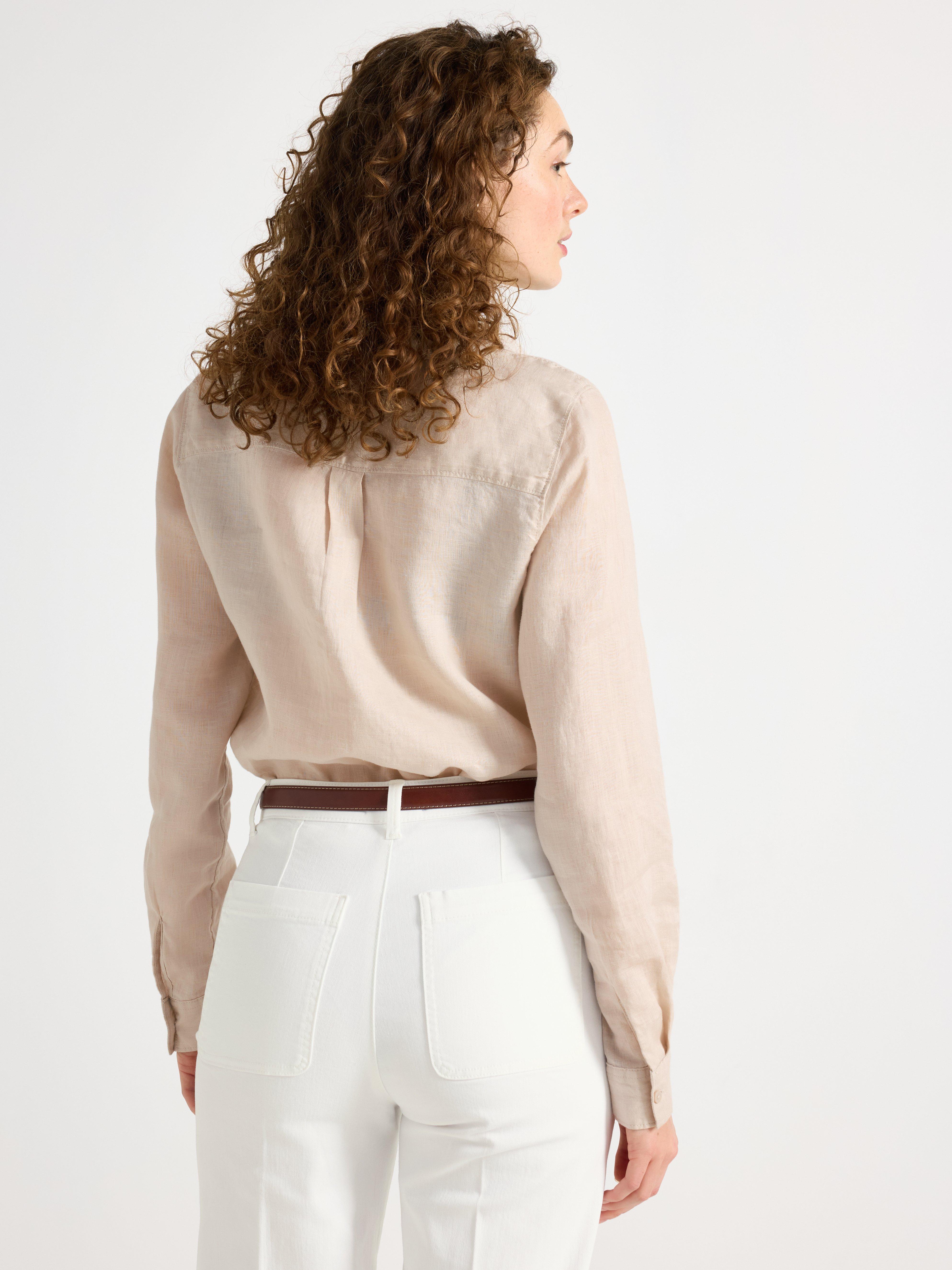 Linskjorte lys beige