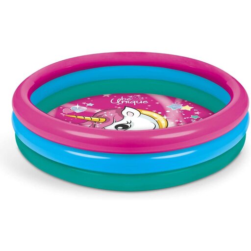  Opblaasbaar eenhoornzwembad met een diameter van 100 cm.
