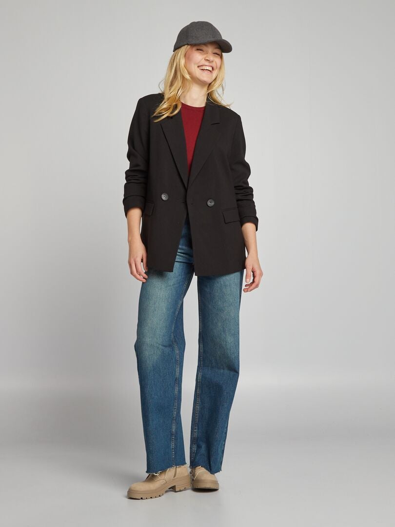 Oversize'owa marynarka - czarna
