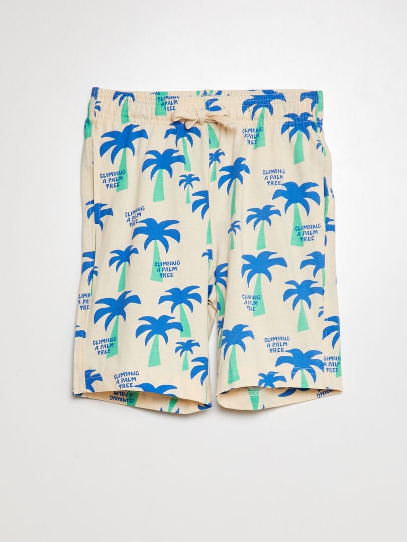 Conjunto de bañador tipo bóxer - BLANCO