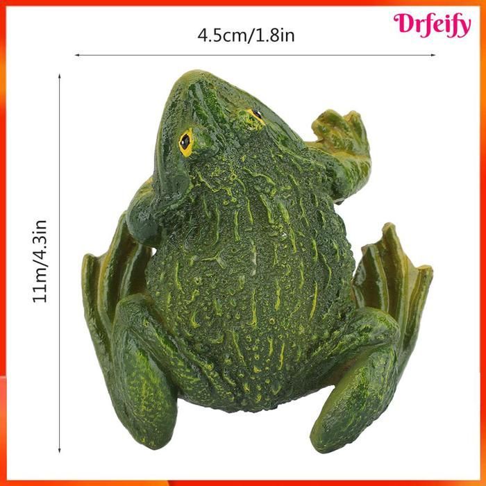 Garden decoration - AKOZON - Cute frog - Synthetic resin - 11 x 4.5 cm - Indoor/outdoor