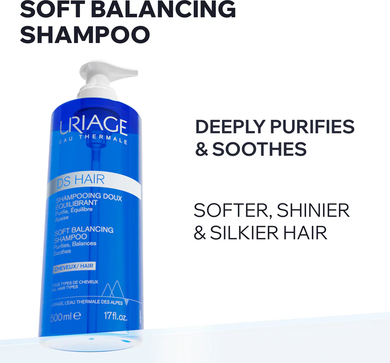 Uriage DS HAIR Soft Balancing Shampoo pre citlivú pokožku