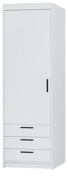 Biała szafa jednodrzwiowa 60 cm KUBA