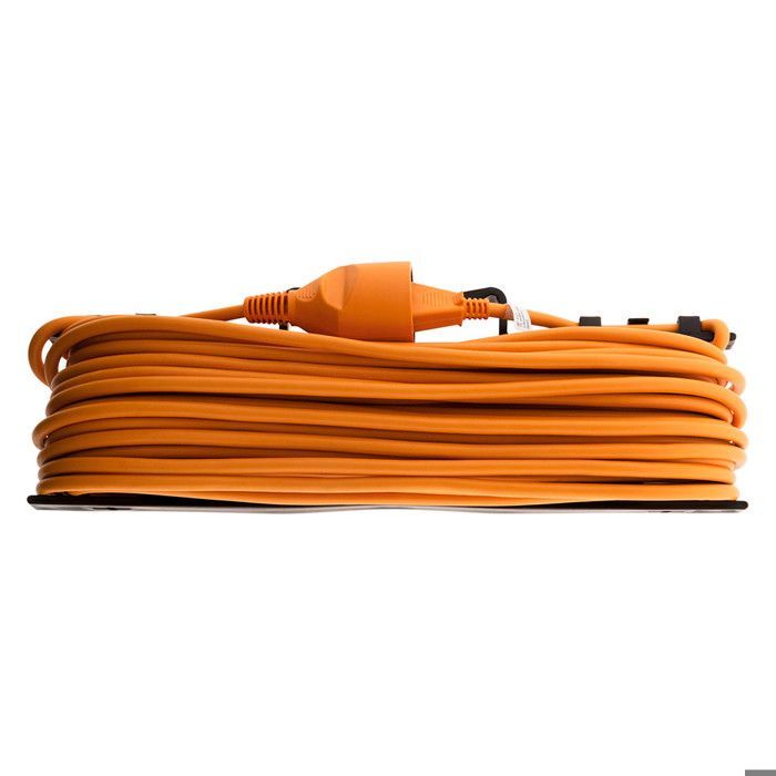 Cable de extensión para jardín de 2x1,5 mm² y 25 m - Naranja - Zenitech