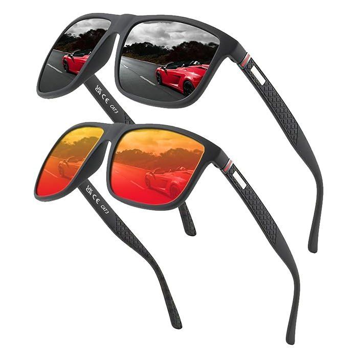 Lunettes de soleil polarisées pour hommes et femmes; cadres vintage / classiques / élégants; objectifs haute définition