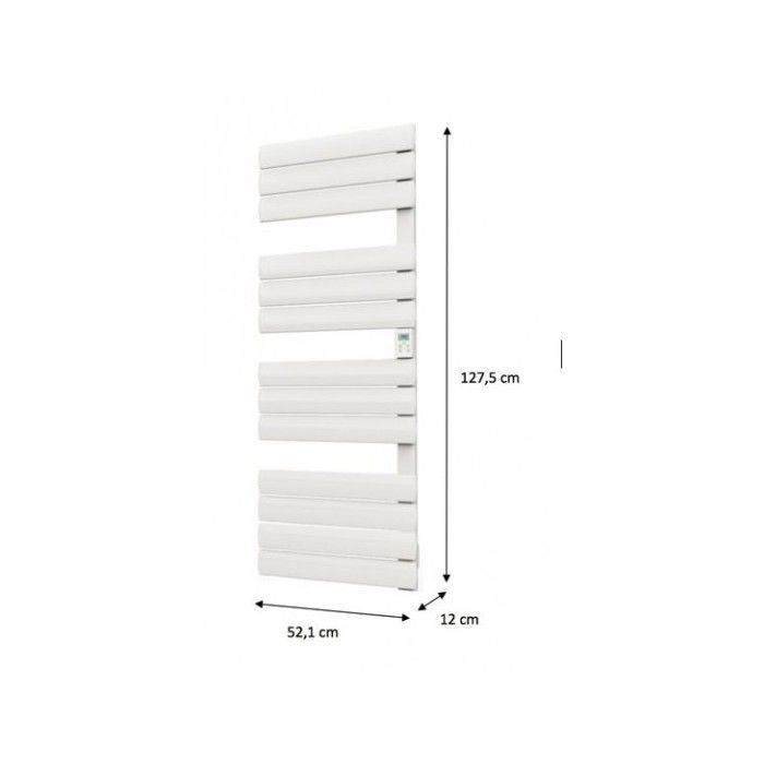 Sèche-Serviette électrique - DX 951175 - Aluminium - 750W - Programmable - Blanc