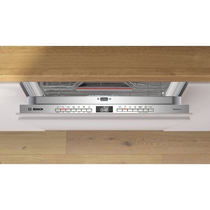 Lave-vaisselle tout encastrable BOSCH SMV4HCX07E SER4 - 14 couverts - L60cm - 42 dB - 6 programmes - Tiroir à couverts