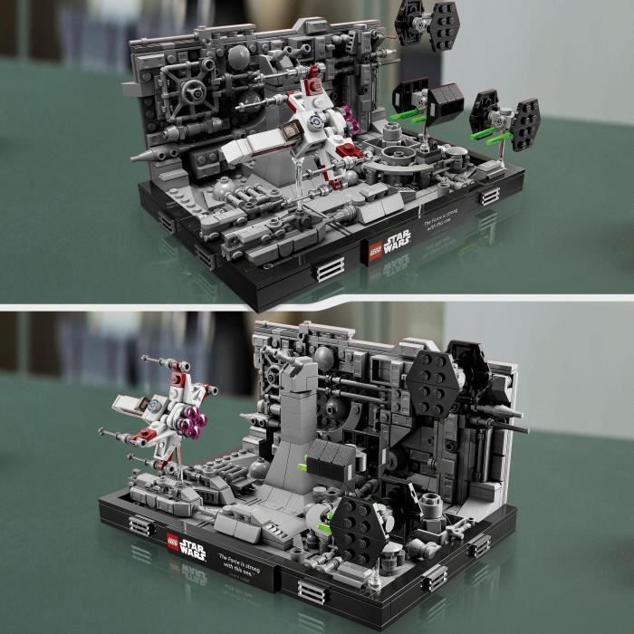 LEGO® Star Wars 75329 Diorama de la Poursuite dans les Tranchées de l’Étoile de la Mort