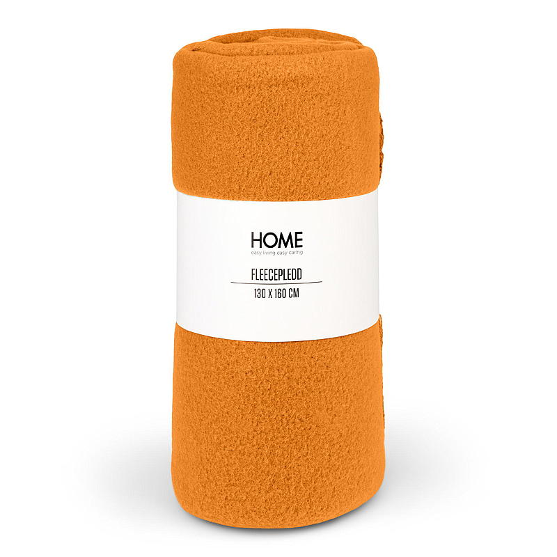 Home Fleece-Decke 130x160 orange