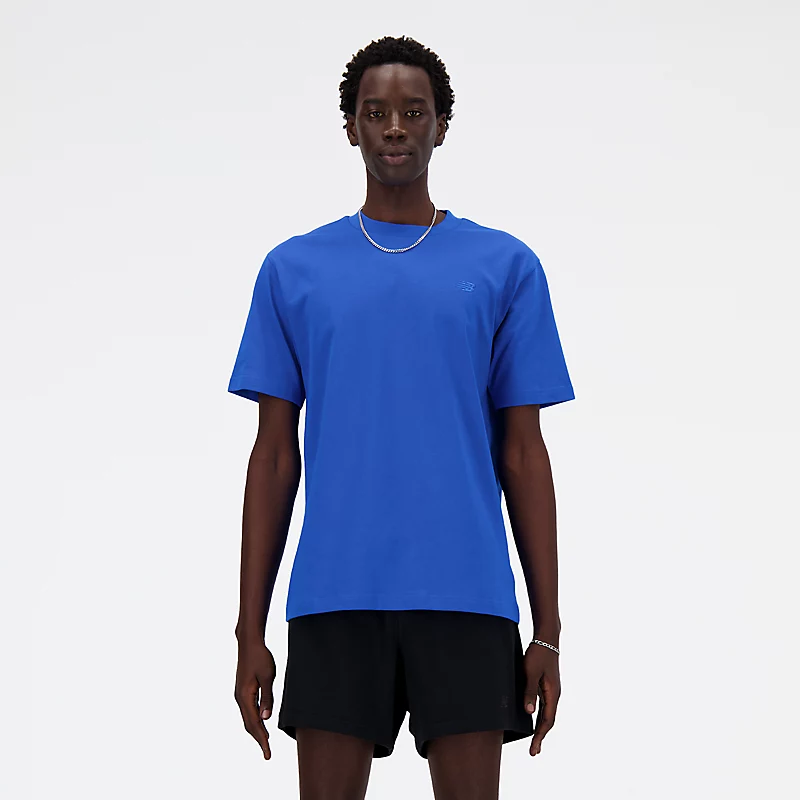 Heren katoenen sport T-shirt - BLUE OASIS