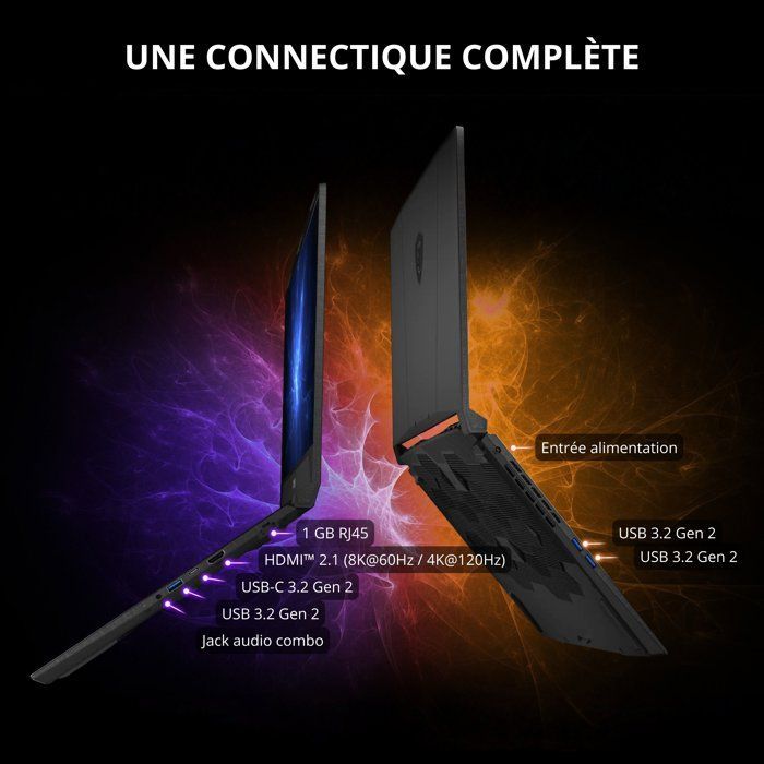 PC Portable Gamer - MSI - Katana 17 HX B14WGK-256XFR - FreeDOS - 17.3