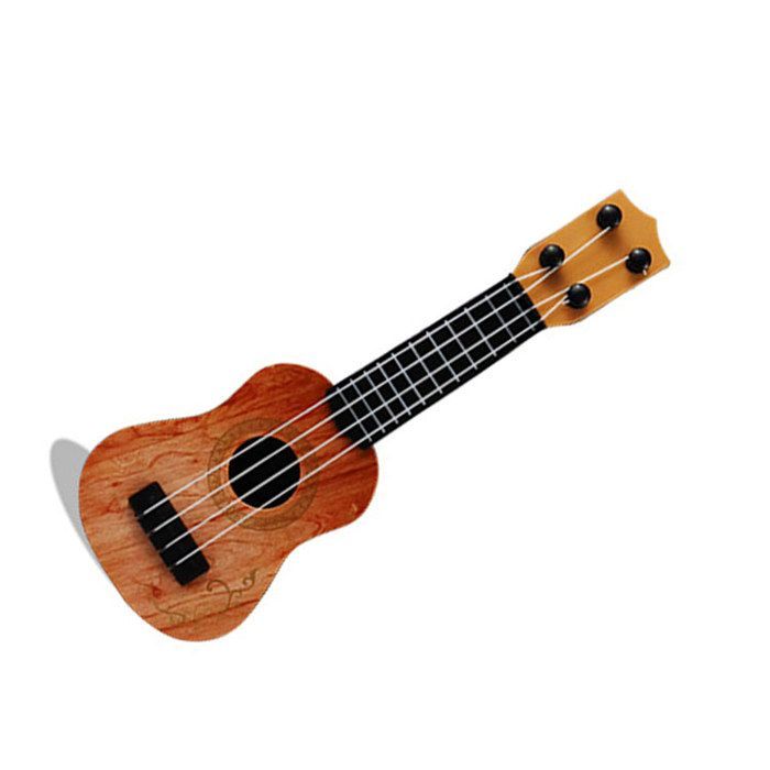 Guitarra de brinquedo infantil, simulação musical de plástico para meninas e meninos, presente de aniversário sem pichações