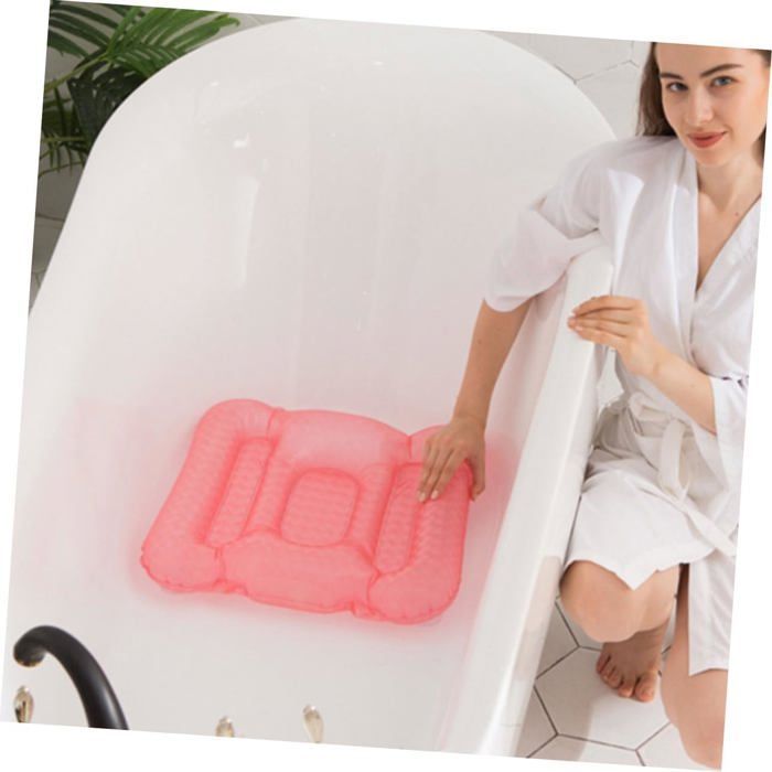 Cojín de baño inflable de 2 piezas, rellenable con agua, accesorio para baño y spa.
