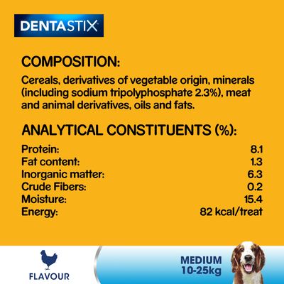 Pedigree Dentastix - Tägliche Zahnpflege für mittelgroße Hunde (10-25 kg)
