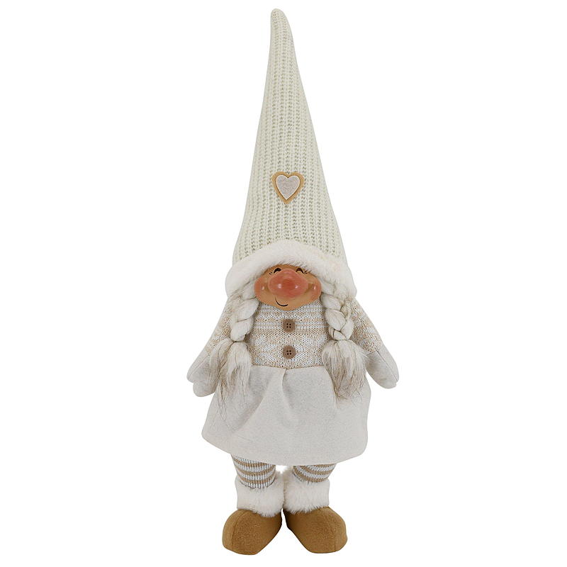 Hem Favorit Jultomte h 65 cm fru vit