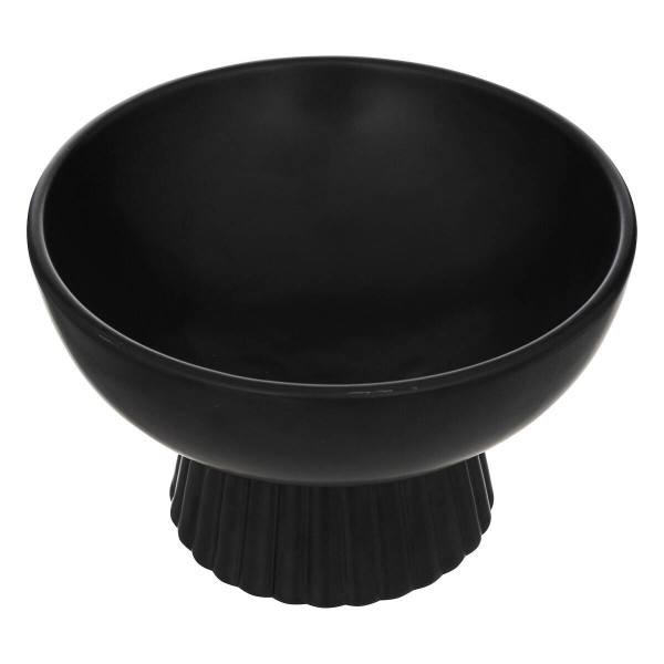 Misa ceramiczna czarna na nóżce Ø 22 cm