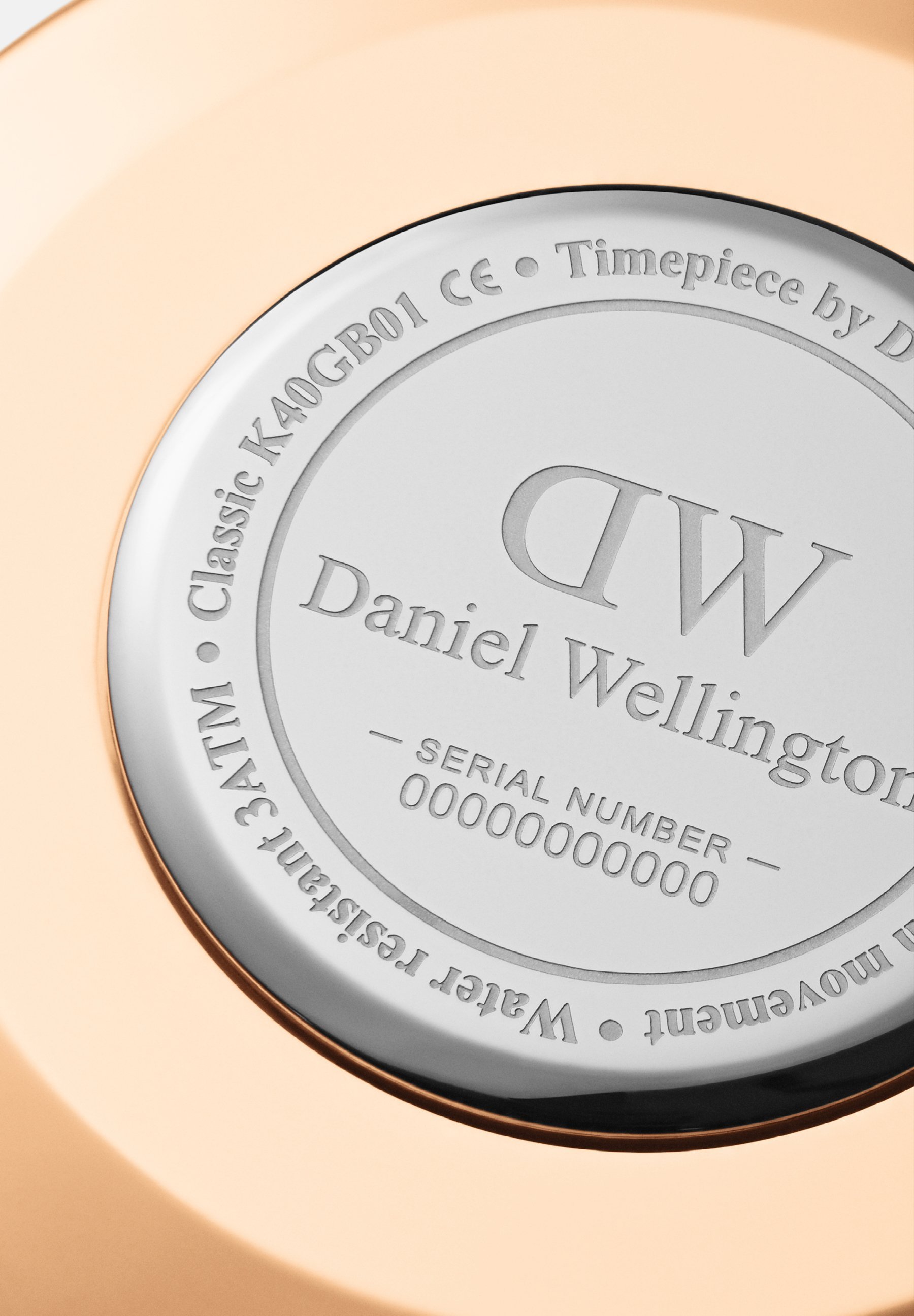 Montre Daniel Wellington CLASSIC CAMBRIDGE 40MM - blanc coquille d'œuf