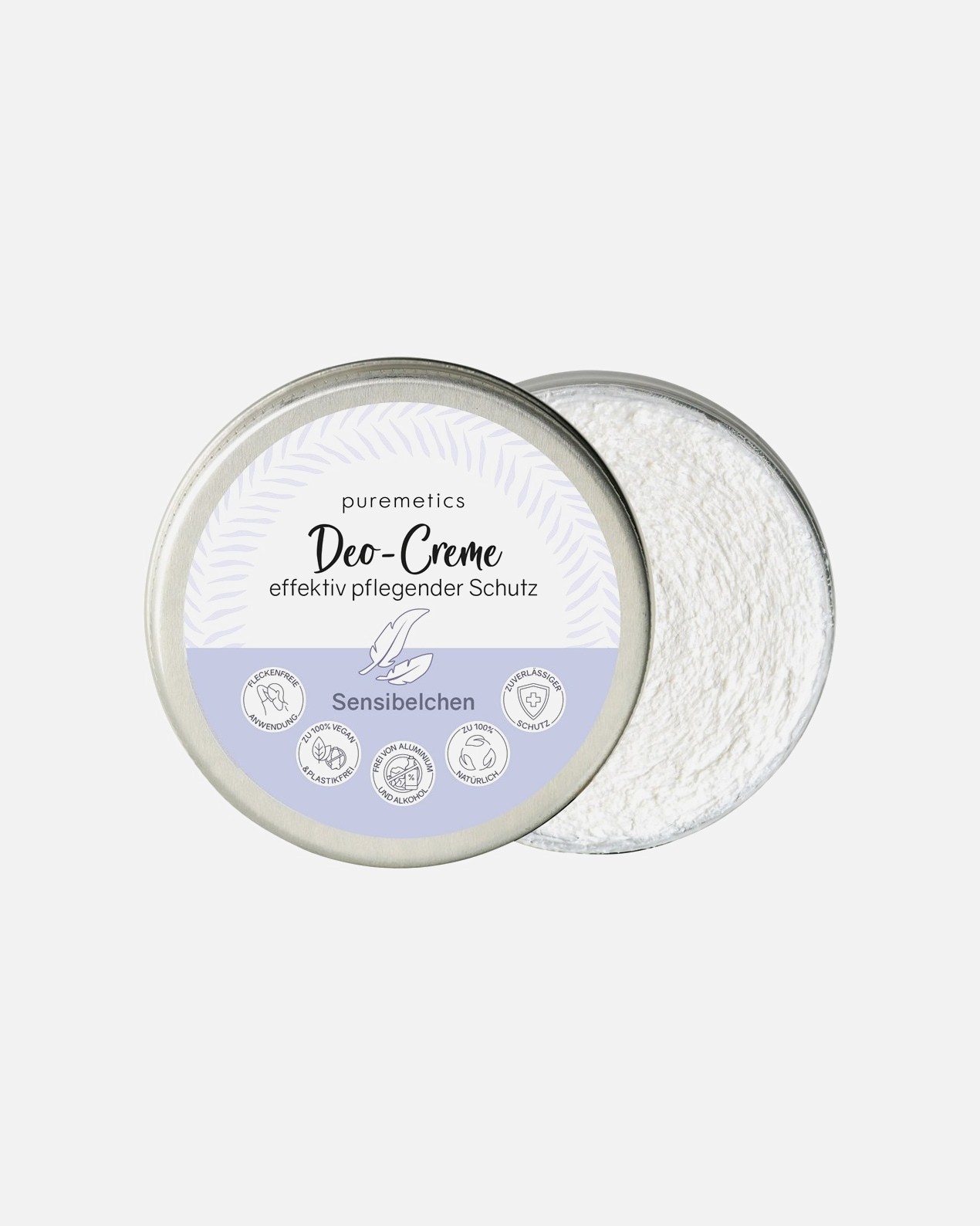 „Puremetics“ dezodorantas jautriai odai – kreminis dezodorantas, 45 g