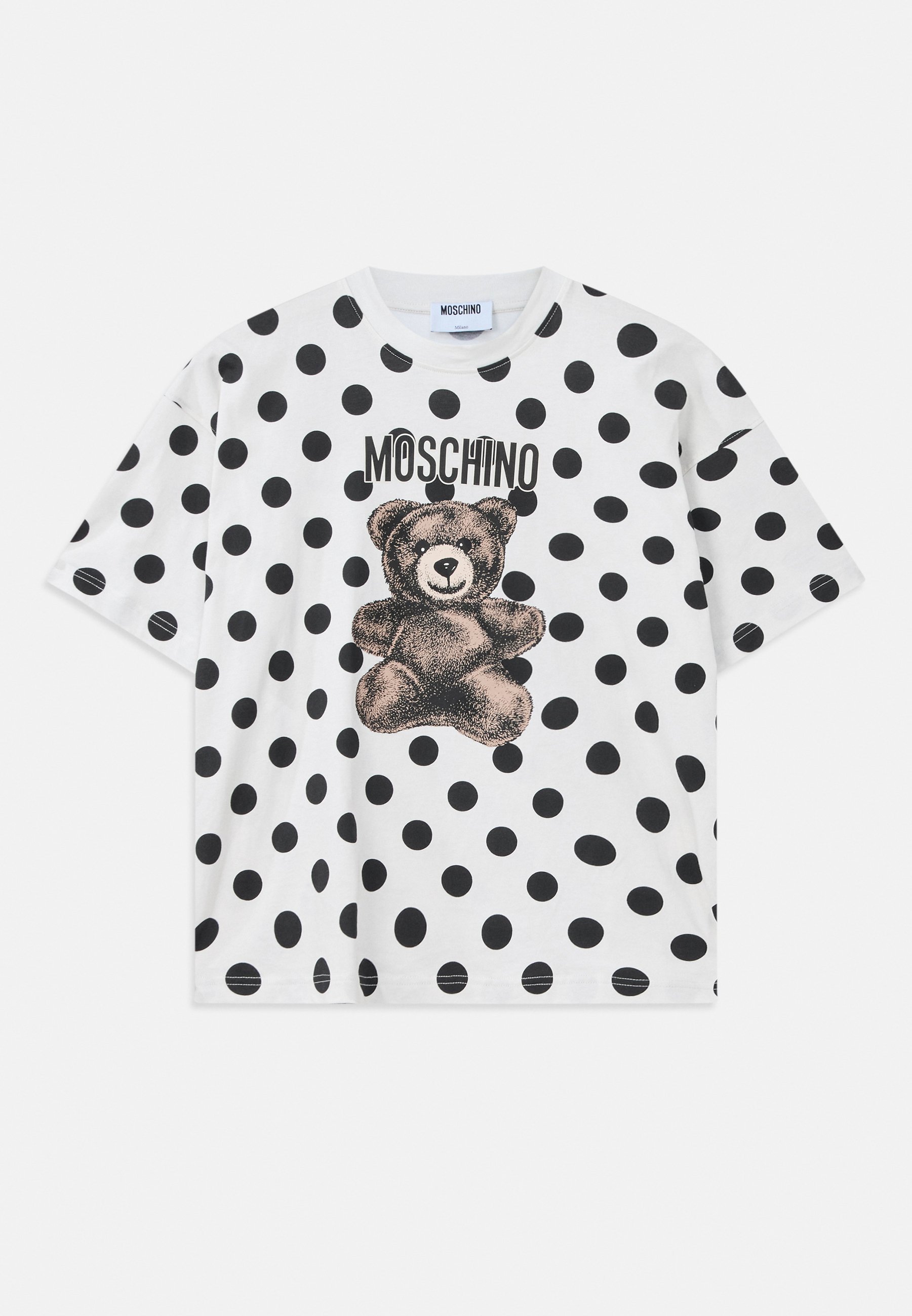 MOSCHINO TEDDY POLSINI - T-shirt stampata - bianca