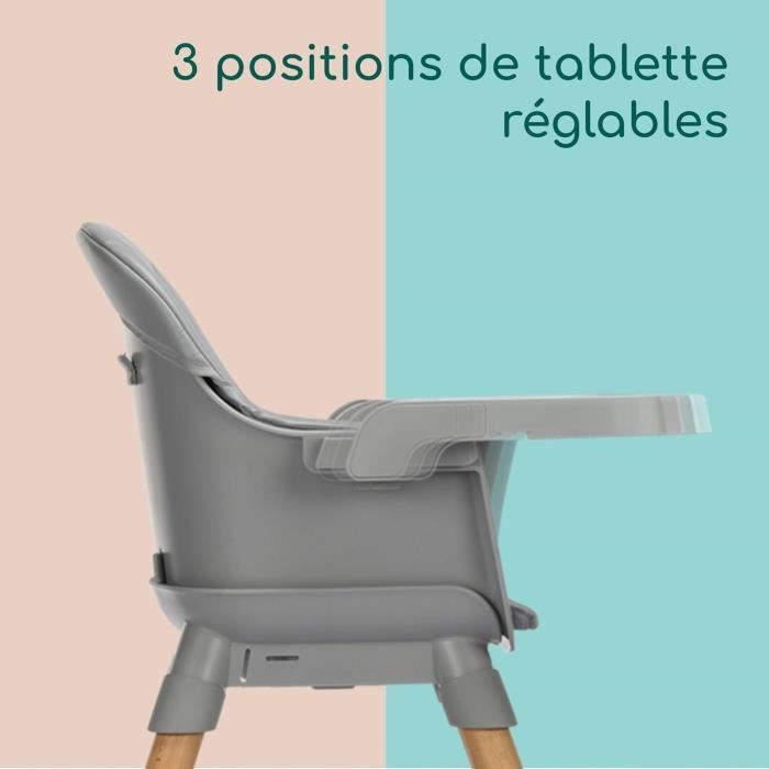 BEBECONFORT AVISTA 2 Omvormbare Kinderstoel, Van 6 maanden tot 6 jaar (30 kg), Getint Grijs