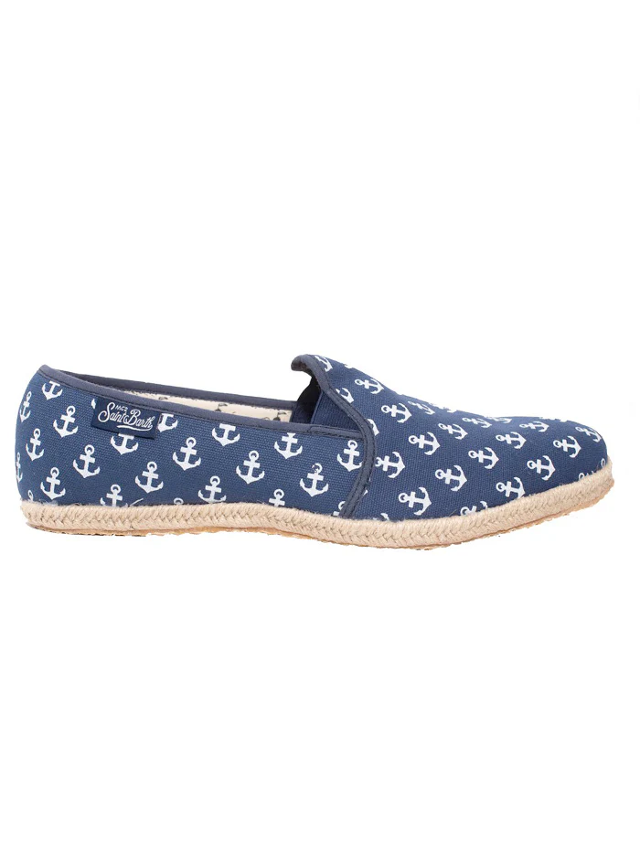 Scarpa in tela da uomo con ancore