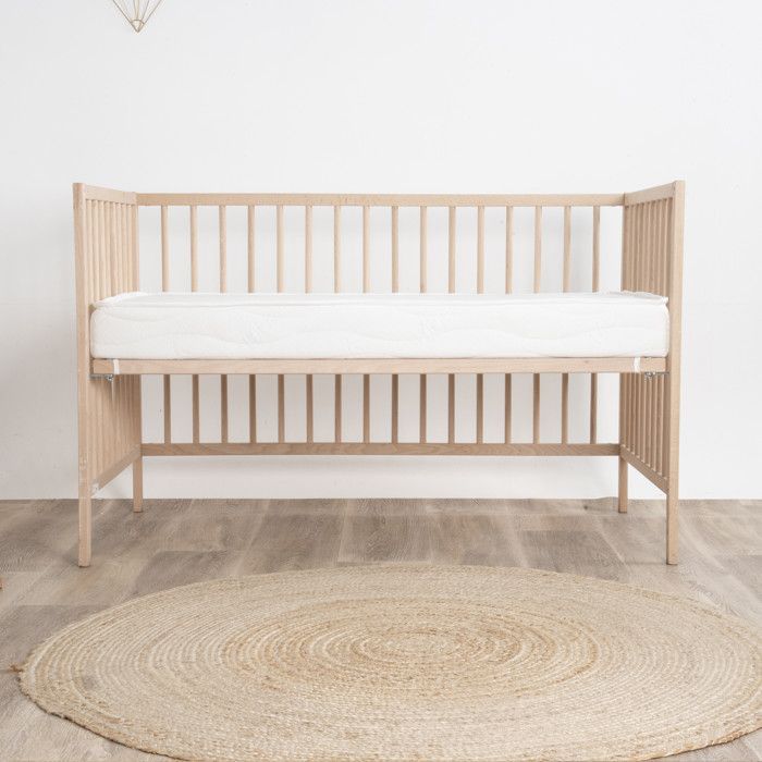 Les Noursons - Matelas Bébé Bamboo - 60x120 cm - Doux et Absorbant - Sans Traitement chimique - Fabrication Française