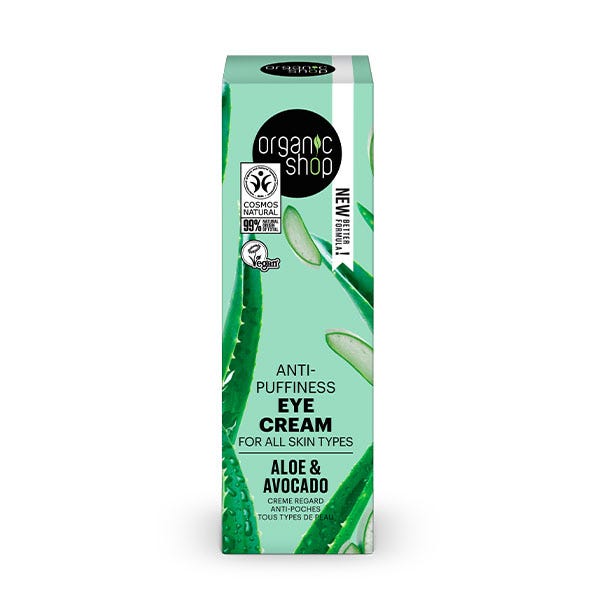 Øjencreme mod hævelser med aloe vera og avocado | 30 ml