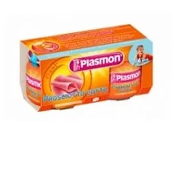PLASMON Jamón homogeneizado Plasmon 2 tarros para 80 g de comida para bebés