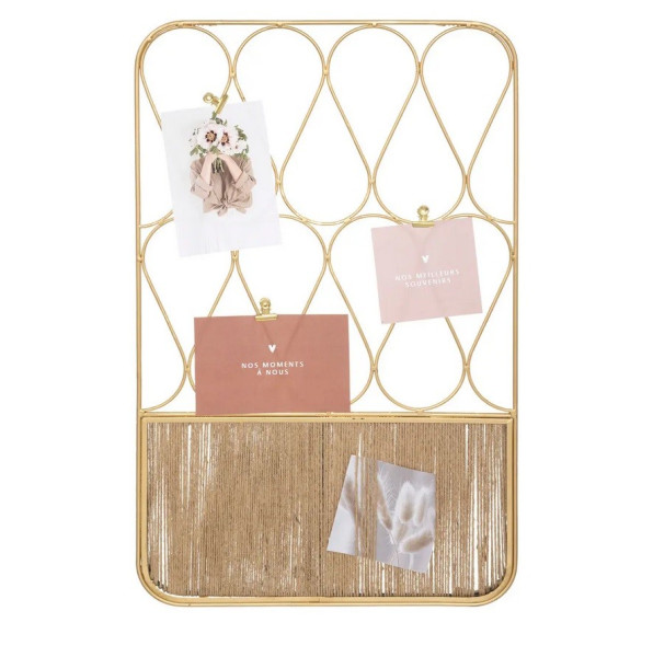 Ramka organizer na zdjęcia złota Lindsay 60x37 cm