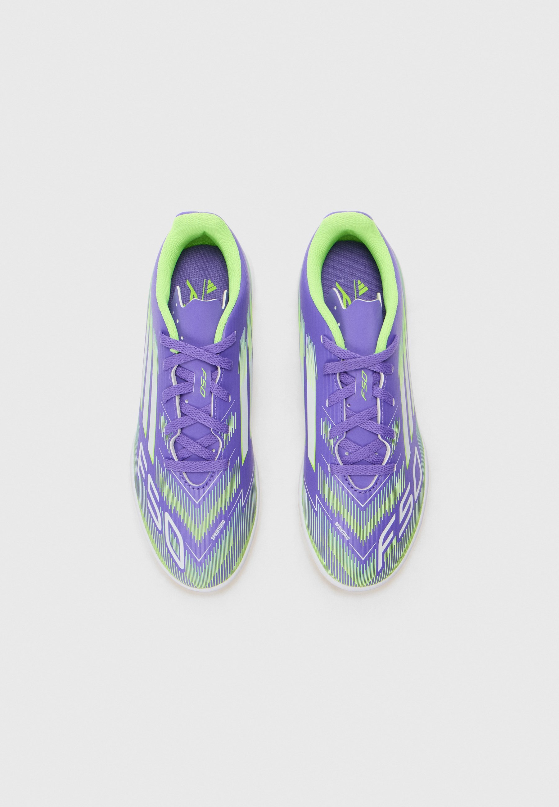 adidas Performance F50 CLUB UNISEX - Kopačky s halovou podrážkou - black/white/light lemon