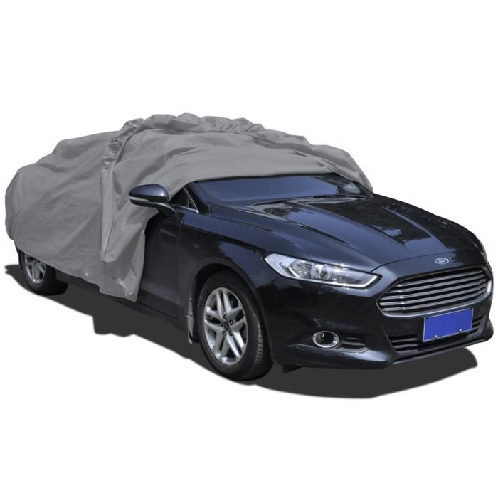 Media funda para coche, no tejida, 432 cm de largo, gris, 3402009