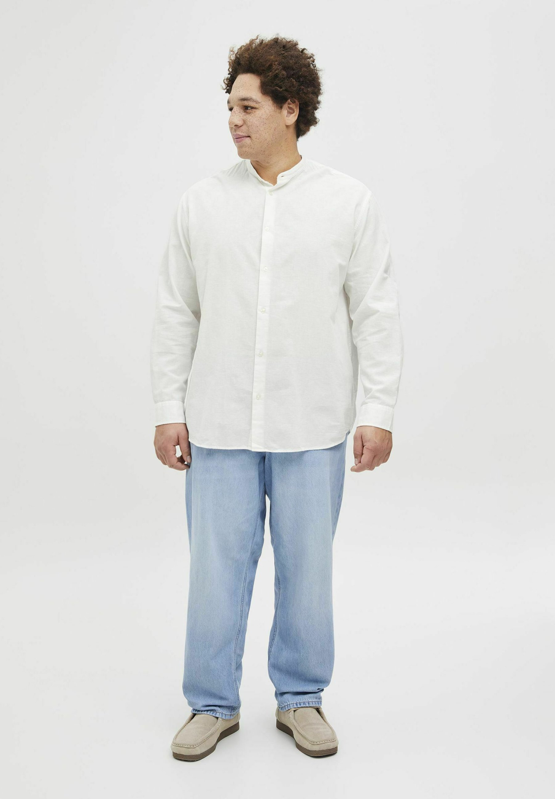 Jack & Jones JJEBREEZE BAND SHIRT - Shirt - wit