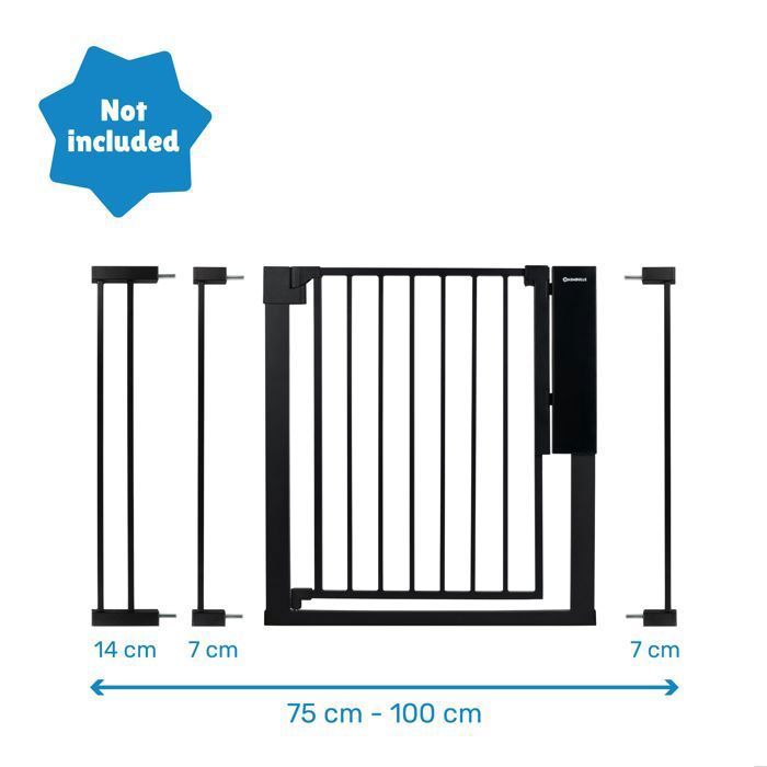 Badabulle Safe & Pass Cancello di sicurezza per bambini - Sensore di sblocco automatico - Babymoov