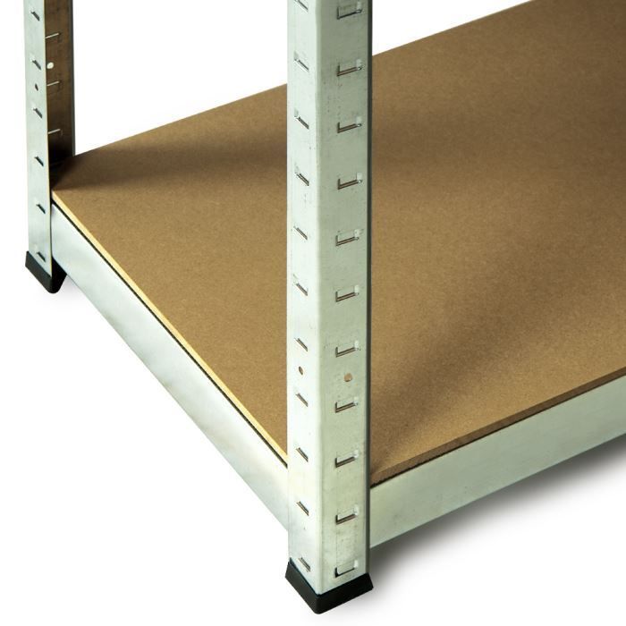 DEUBA Zware Stelling - Staal en MDF - 5 Planken - 180 x 90 x 40 cm