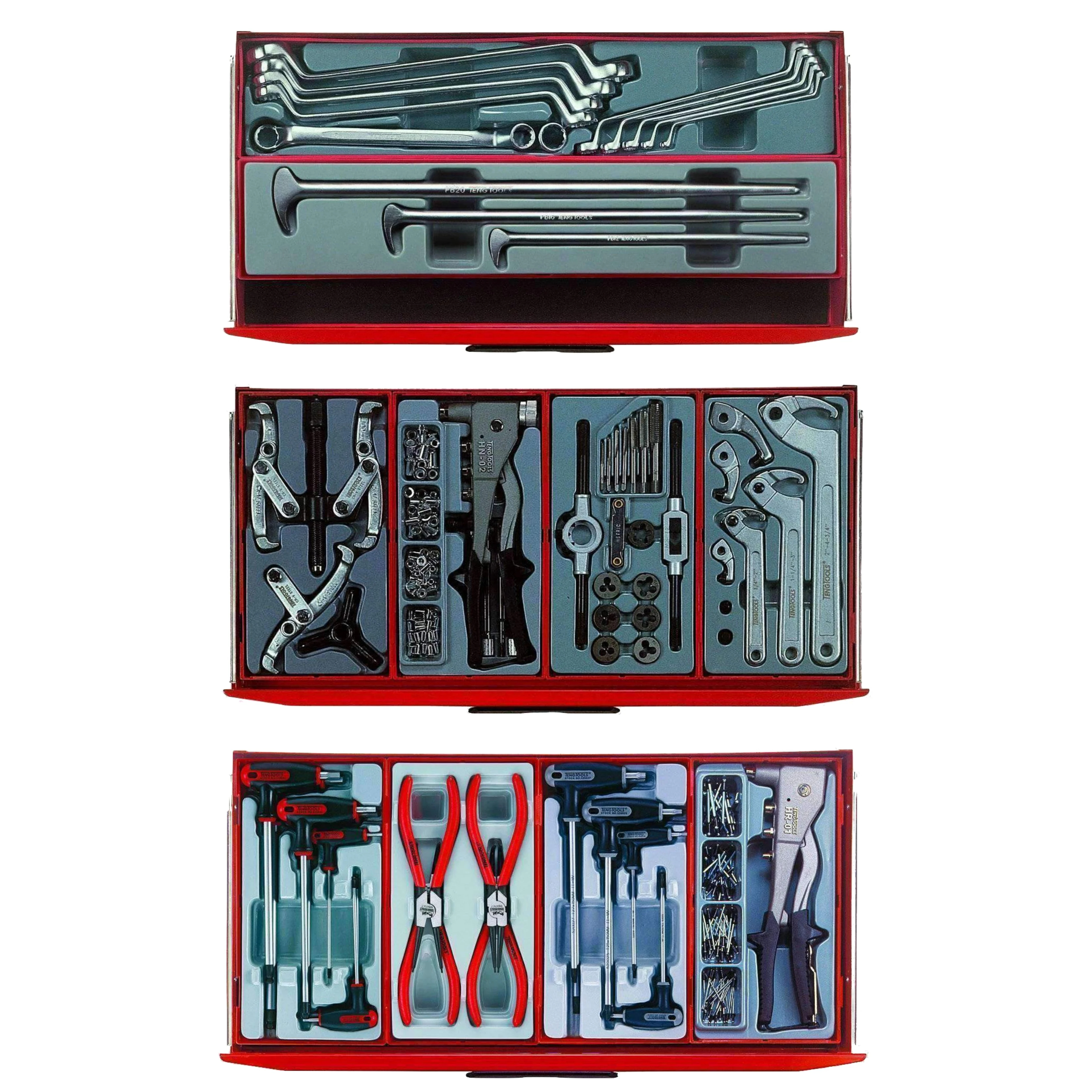 Teng Tools 715-delige Mega Master Hybrid handgereedschapset - TCMM715N