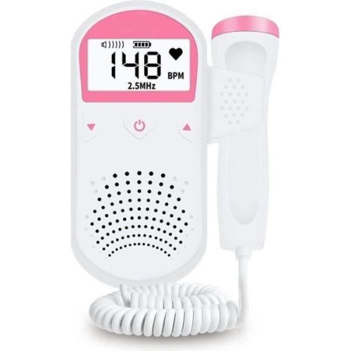 BABY MONITOR JL26828 - Doppler fetale domestico, rilevatore di battito cardiaco del bambino, ecografo prenatale, stetoscopio domestico