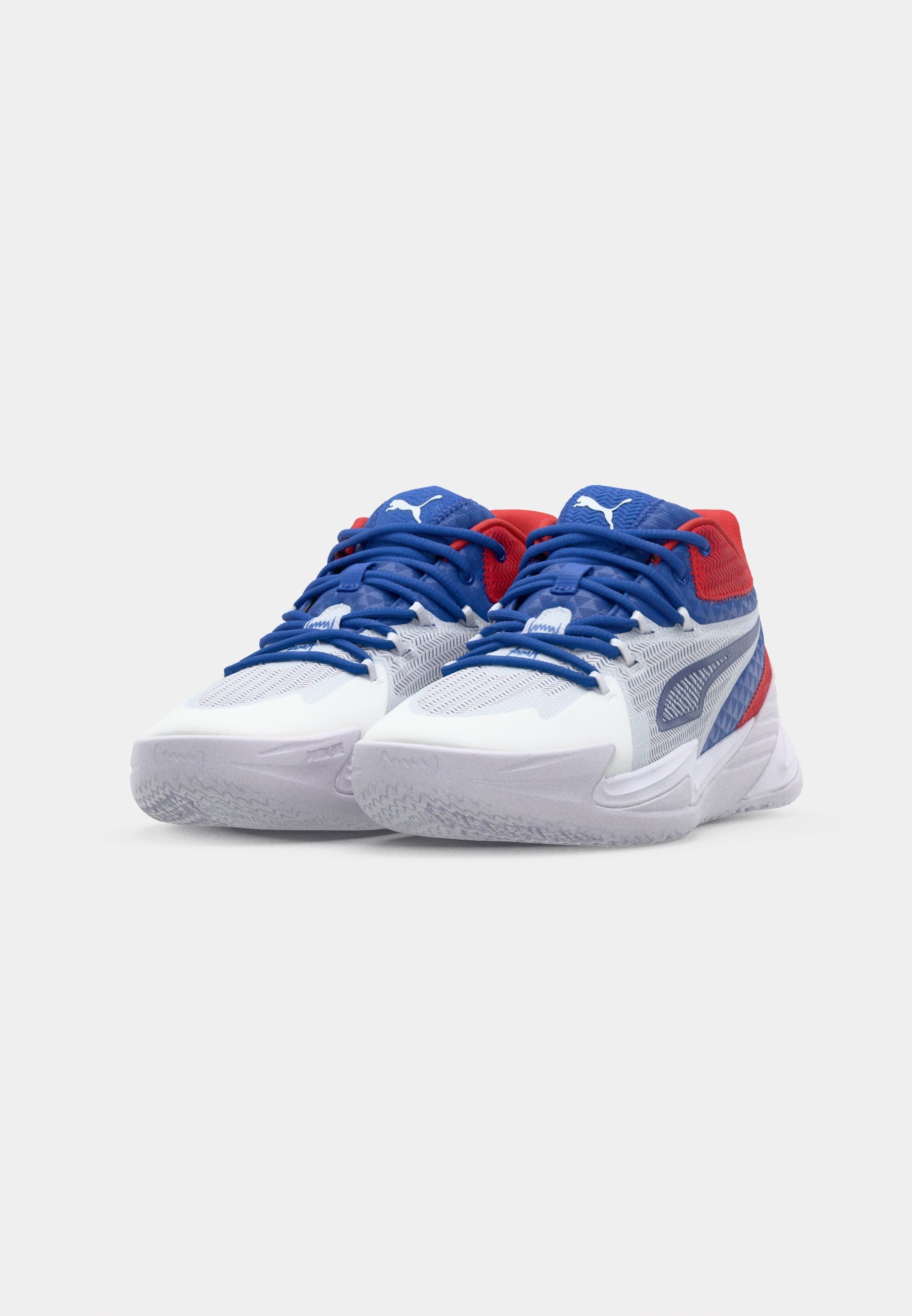 Tênis de basquete Puma DAGGER - branco/azul-montanha/vermelho eterno
